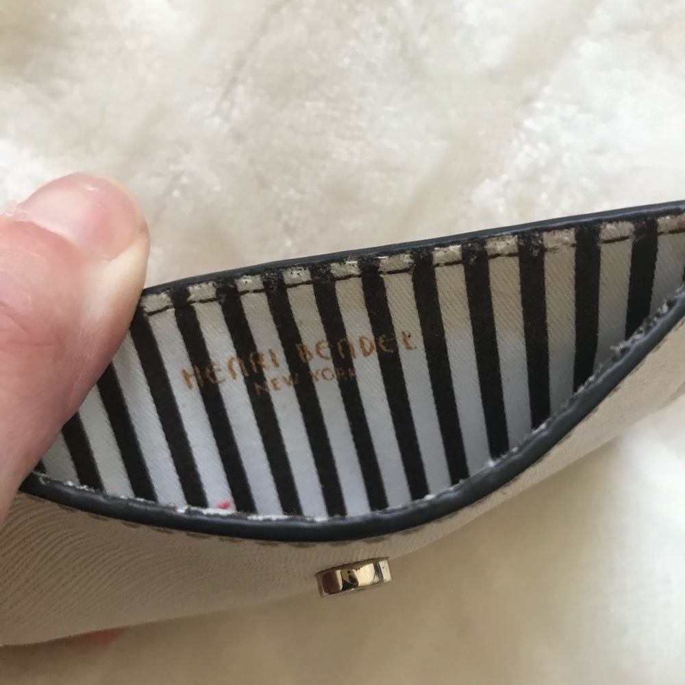 Henri Bendel leather cardholder